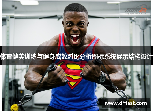 体育健美训练与健身成效对比分析图标系统展示结构设计